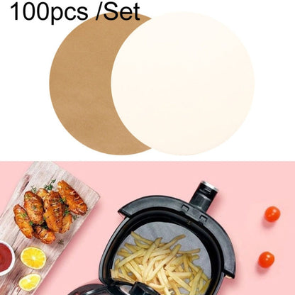 Air Fryer Special Paper Pad Grilled Meat Paper Oil Absorbed Paper, Color Random Delivery, Style: Round Without Hole (19cm)