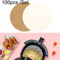 Air Fryer Special Paper Pad Grilled Meat Paper Oil Absorbed Paper, Color Random Delivery, Style: Round Without Hole (19cm)