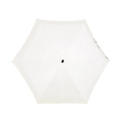 PARACHASE Mini Six Fold Bag Black Glue Sunside Sunscreen Anti-UV Sun Umbrella(Beige)