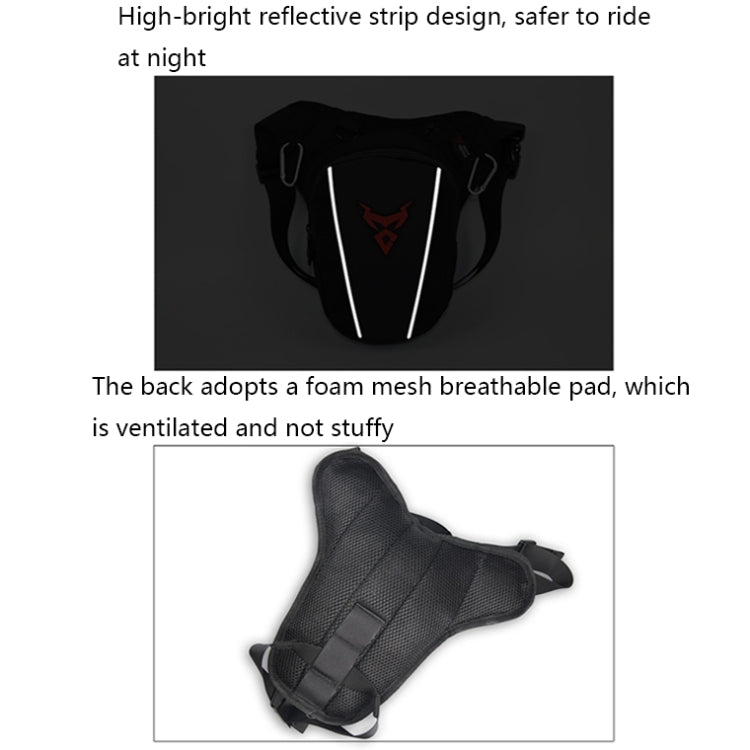MOTOCENTRIC 11-MC-0105 Motorcycle Riding Leg Bag Waist Bag(Gray)