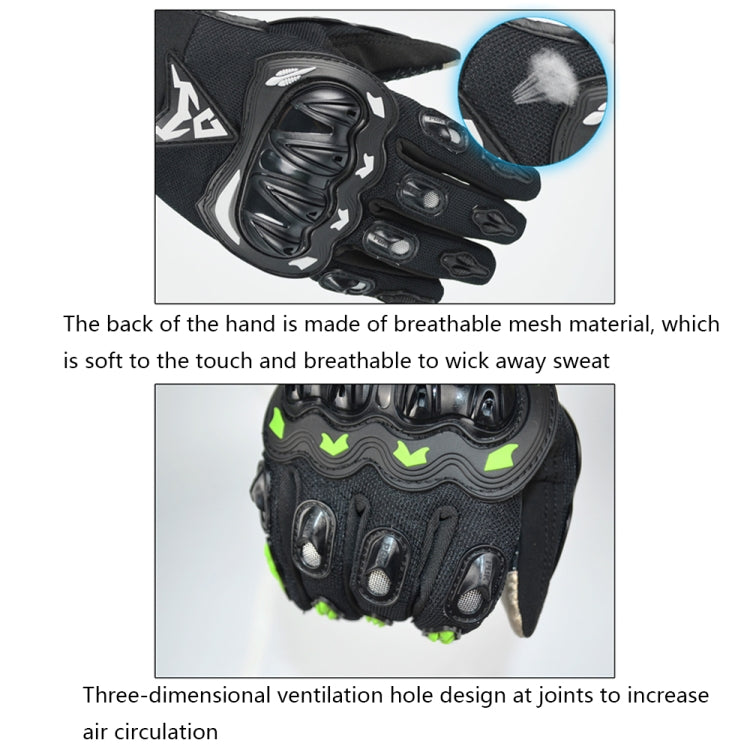 Gants de moto respirants à écran tactile MOTOCENTRIC 13-MC-010, Spécification : L (Gris)