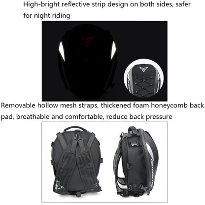 MOTOCENTRIC 11-MC-0102 Motorcycle Rear Seat Helmet Bag(Green)