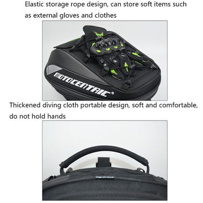 MOTOCENTRIC 11-MC-0102 Sac de selle moto pour casque (Bleu)