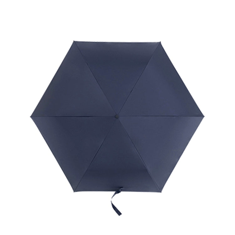 Parapluie de soleil anti-UV PARACHASE en fibre de carbone léger, portable, petit et intelligent, avec colle noire (Bleu Marine)