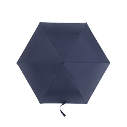 Parapluie de soleil anti-UV PARACHASE en fibre de carbone léger, portable, petit et intelligent, avec colle noire (Bleu Marine)