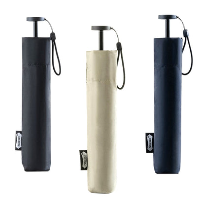 PARACHASE Carbon Fiber Light Portable Small Clever Black Glue Sunscreen Anti-UV Sun Umbrella(Khaki)