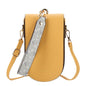 Baellerry Ladies Mobile Phone Bag Multi-card Clutch One-shoulder Diagonal Bag(Yellow)