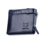 BULL CAPTAIN Portefeuille Anti-Vol en Cuir Brossé Pour Homme (Bleu)