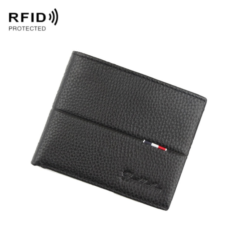 Baweisi A-6595-1 Men Casual Short RFID Wallet Multifunctional Card Holder