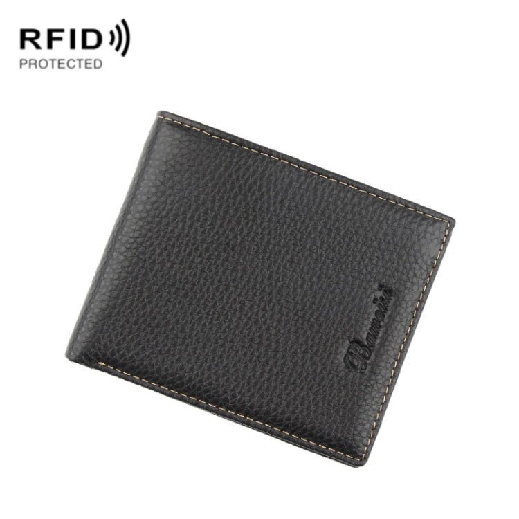 Baweisi A-6556-1 Men Casual Short RFID Wallet Multifunctional Card Holder