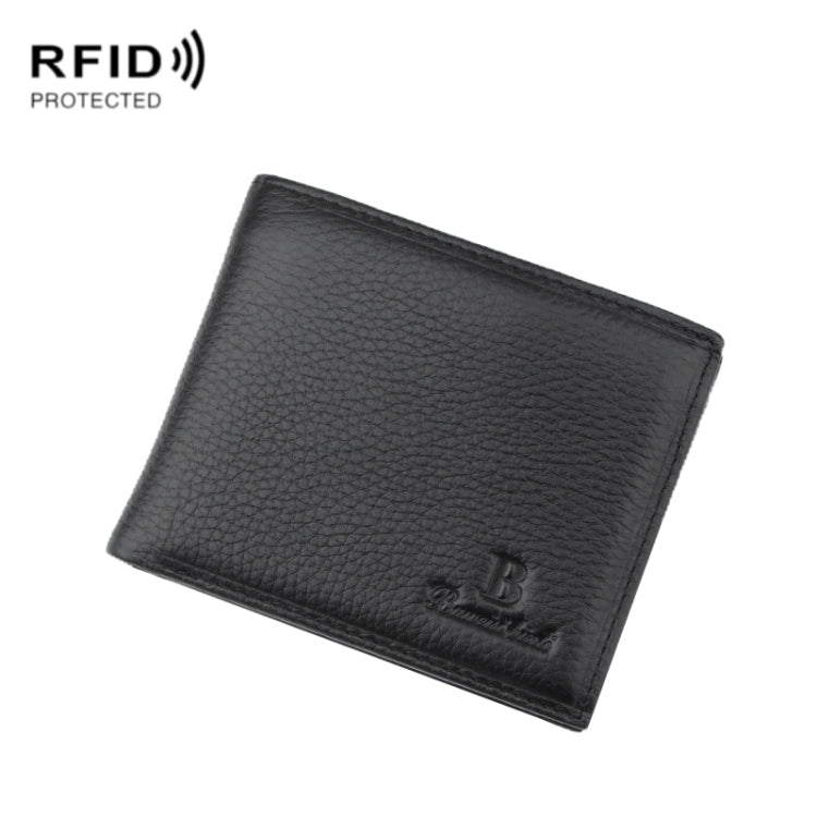 Baweisi A-6502-1 Men Casual Short RFID Wallet Multifunctional Card Holder
