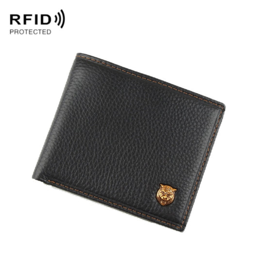 Baweisi A-6598-1 Portefeuille court décontracté pour hommes avec protection RFID et porte-cartes multifonctionnel