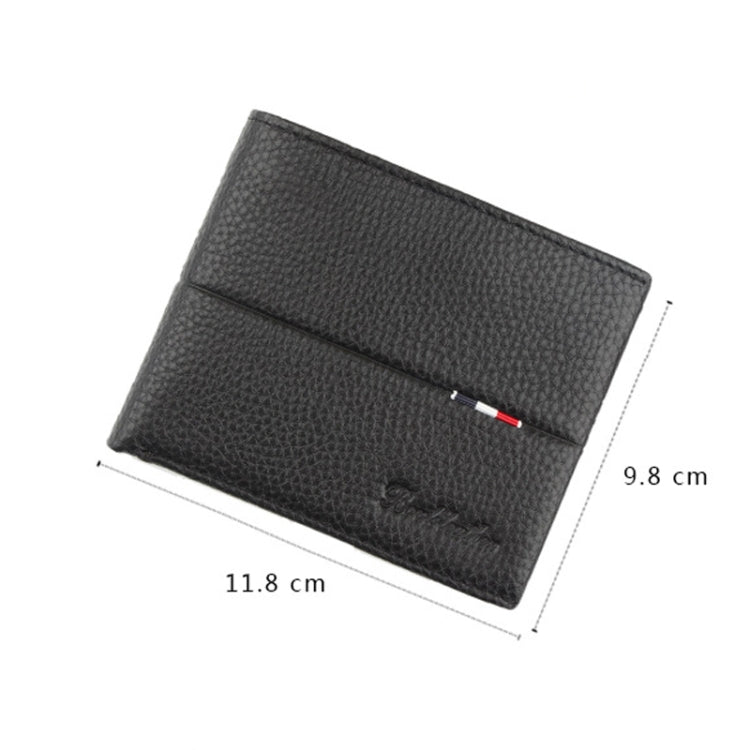 Baweisi A-6555-1 Men Casual Short RFID Wallet Multifunctional Card Holder