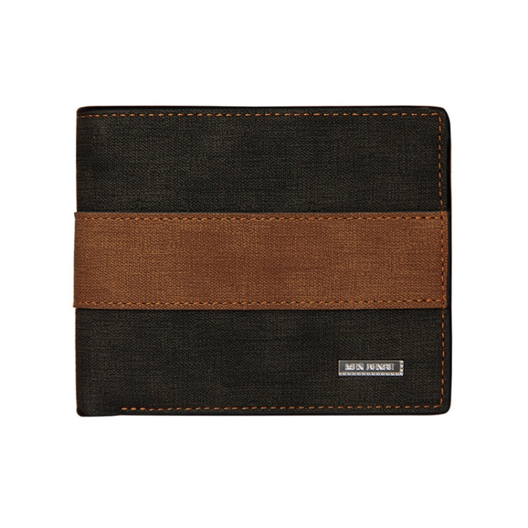 MenBense Large Capacity Short Multi-Card Matte Wallet(Black)