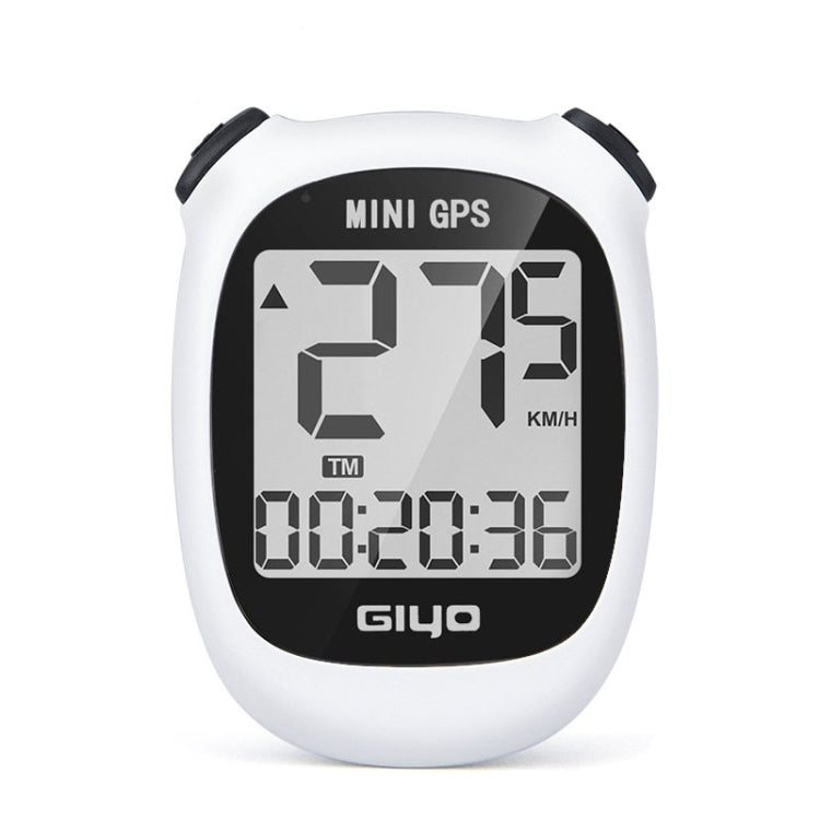 Ordinateur de vélo GPS sans fil GIYO M3 avec écran LCD et compteur de vitesse pour vélo de route (blanc)