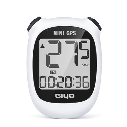 Ordinateur de vélo GPS sans fil GIYO M3 avec écran LCD et compteur de vitesse pour vélo de route (blanc)
