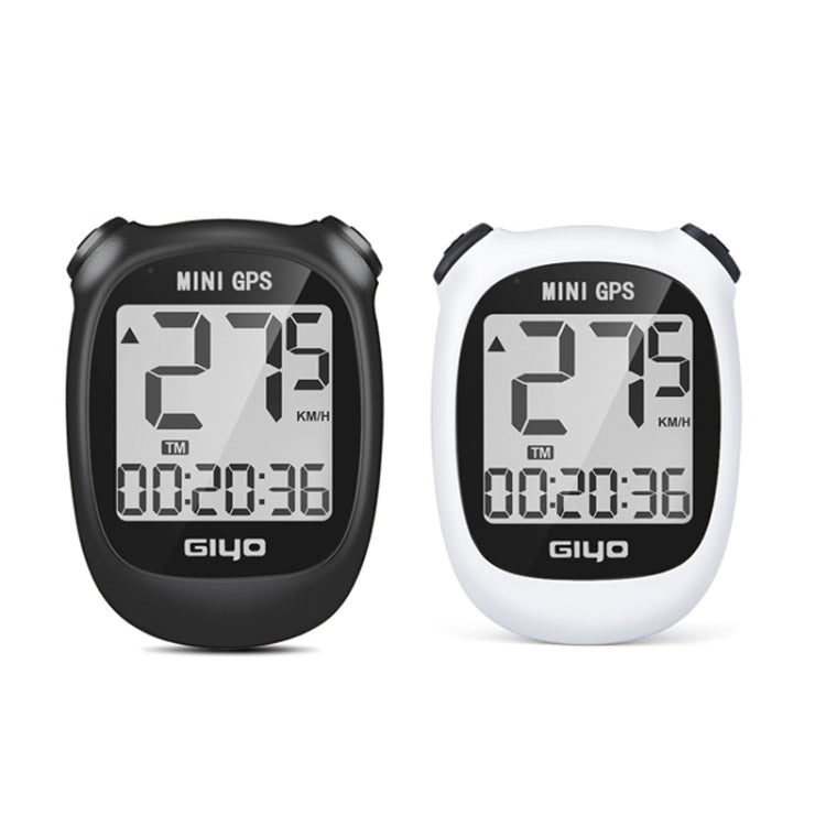 Ordinateur de vélo GPS sans fil GIYO M3 avec écran LCD et compteur de vitesse pour vélo de route (blanc)