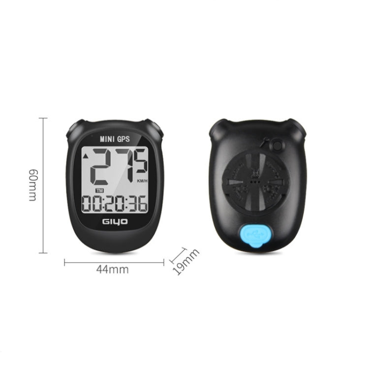 Ordinateur de vélo GPS sans fil GIYO M3 avec écran LCD et compteur de vitesse pour vélo de route (blanc)
