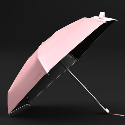 OLYCAT Portable Black Glue Sunshade Sunscreen Ultraviolet Umbrellas(Pink)