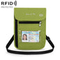JunLeTu Multifunctional Messenger RFID Anti-Theft Passport Storage Bag(Green)