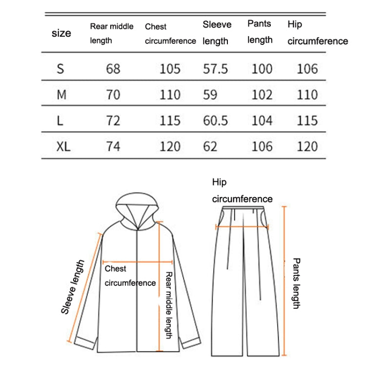 Raninfreem Vêtements de pluie d'extérieur Ensemble imperméable double pour équitation avec réflecteurs M (Couleur Lotus)