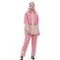Rainfreem Outdoor Reflective Fashion Split Raincoat Rain Pants Set, Size: S(Pink)