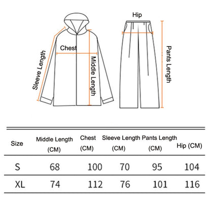 Ensemble imperméable réfléchissant et pantalon de pluie Rainfreem, taille : XL (gris)