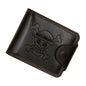 MenBense Mini portefeuille pliable multi-cartes pour homme (marron)