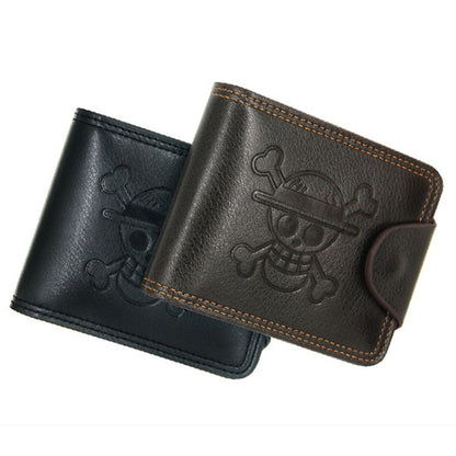 MenBense Hommes Multi-cartes Porte-cartes court à 2 volets (Noir)