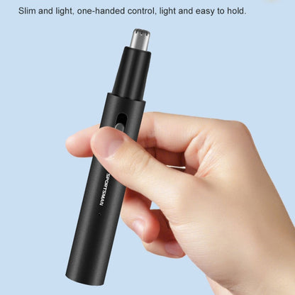 Appareil Rechargeable SPORTSMAN pour Poils de Nez, Corps en Tube Métallique en Aluminium, Style : Favoris 2 en 1 (Bleu Clair)