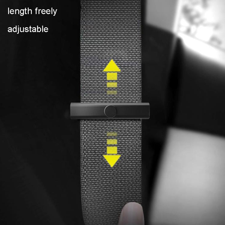 BEN.JACK Car Safety Belt Holder Non-Slip Limiter Slack Adjuster(Deep Gray)