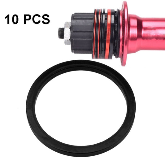 10 PCS FMFXTR Bicycle BB Middle Shaft Flying Wheel Cushion, Thickness: 3mm (Black)
