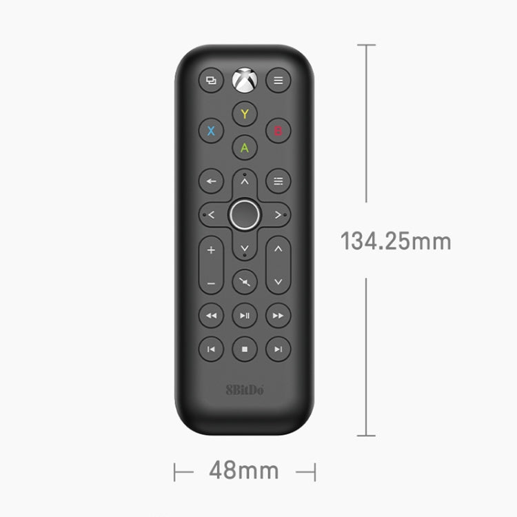 Télécommande multimédia rétroéclairée 8BitDo pour Xbox, Style : Version courte (Noir)
