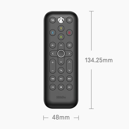 Télécommande multimédia rétroéclairée 8BitDo pour Xbox, Style : Version courte (Noir)