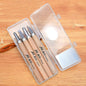 Lot de 4 couteaux de sculpture en caoutchouc multifonctionnels pour le travail du bois MYTEC