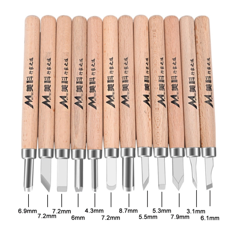 Lot de 4 couteaux de sculpture en caoutchouc multifonctionnels pour le travail du bois MYTEC