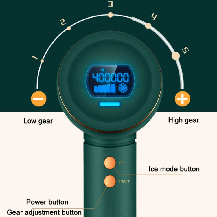 Aimanfun Home IPL Laser Photon Rejuvenation Hair Removal Instrument, Plug: EU Plug(Dark Green)