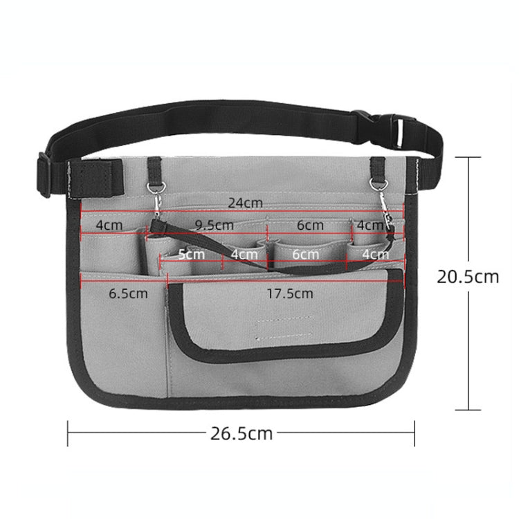 Oxford Portable Medical Personnel Tool Waist Bag(Black)