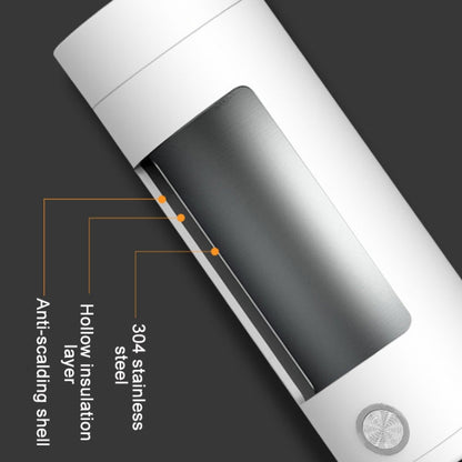 UGASUN Travel Portable Mini Electric Heated Water Cup, Color: UK Plug (White)