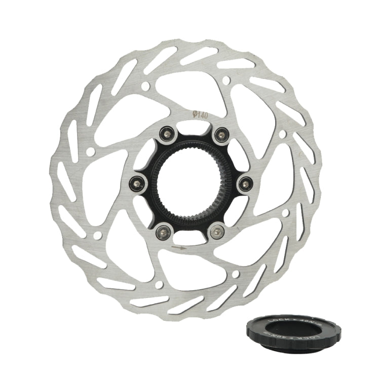 Disques de frein VTT RACEWORK RS6 à fixation centrale, Diamètre : 140 mm