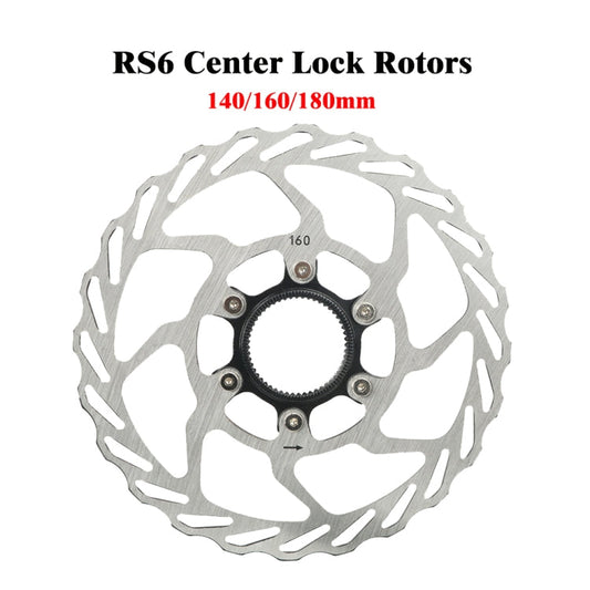 Disques de frein VTT RACEWORK RS6 à fixation centrale, Diamètre : 140 mm