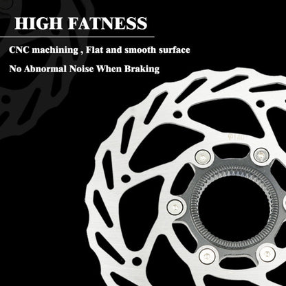 Disques de frein VTT RACEWORK RS6 à fixation centrale, Diamètre : 140 mm