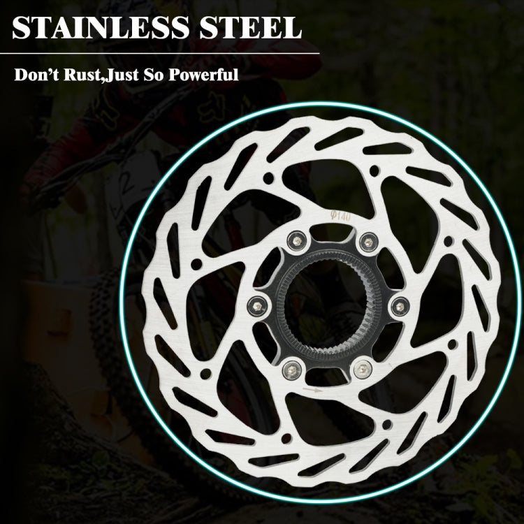 Disques de frein VTT RACEWORK RS6 à fixation centrale, Diamètre : 140 mm