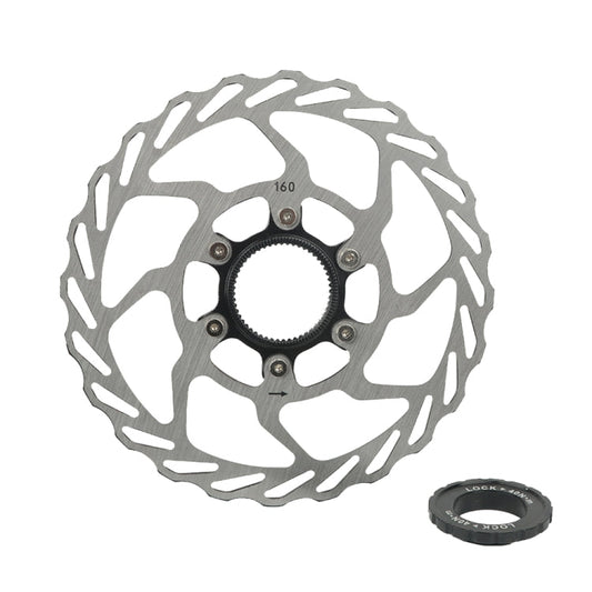Disques VTT RACEWORK RS6 à fixation centrale, Diamètre : 160 mm