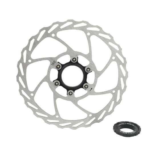 Disques de frein VTT RACEWORK RS6 à fixation centrale, Diamètre : 180mm