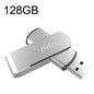 Disque U pour ordinateur de voiture rotatif en métal USB 3.0 haute vitesse Netac U388, capacité : 128 Go
