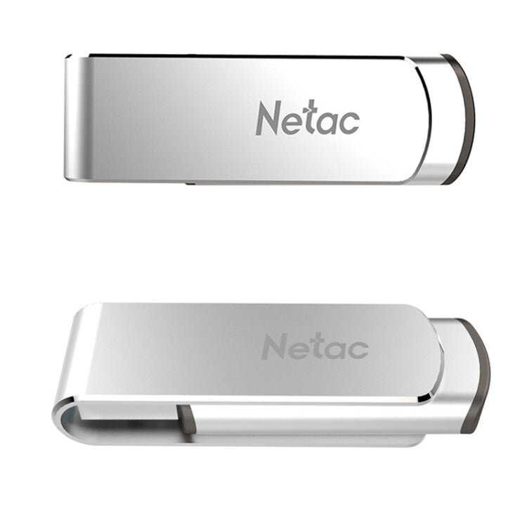Disque U pour ordinateur de voiture rotatif en métal USB 3.0 haute vitesse Netac U388, capacité : 128 Go