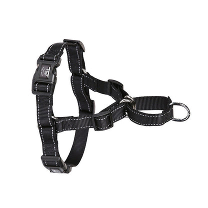 Glow Castle Pet Reflective Nylon Prevent Running Wild Chest Strap, Size: XL(Black)