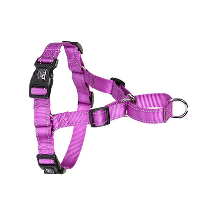Glow Castle Pet Reflective Nylon Prevent Running Wild Chest Strap, Size: XL(Purple)