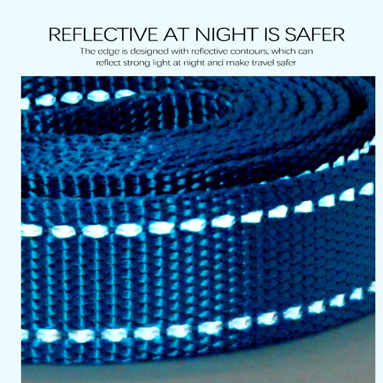 Glow Castle Soft Handle Reflective Adjustable Length Dogs Traction Rope(Green)